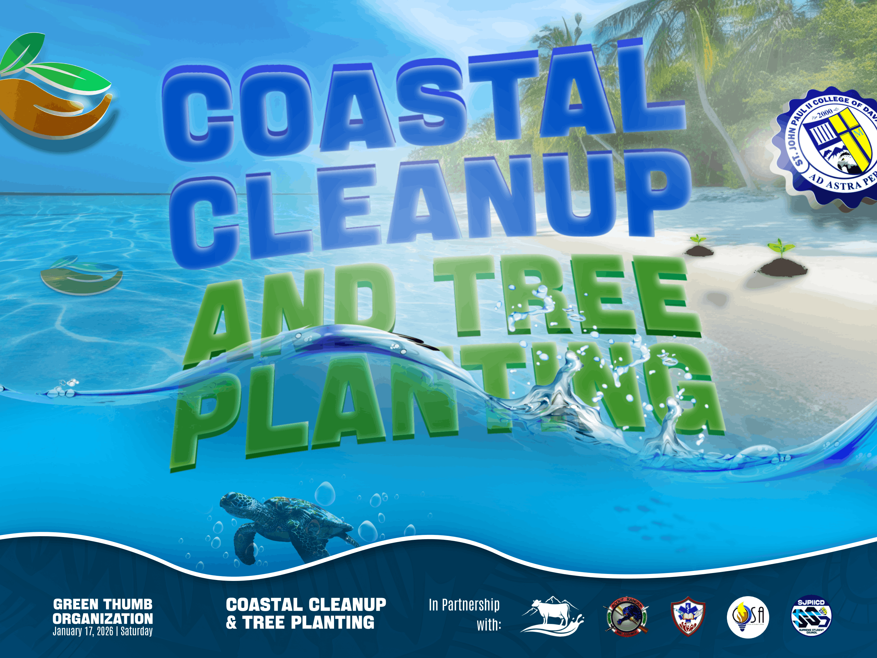 Green Thumb Organization Coastal Cleanup and Tree Planting