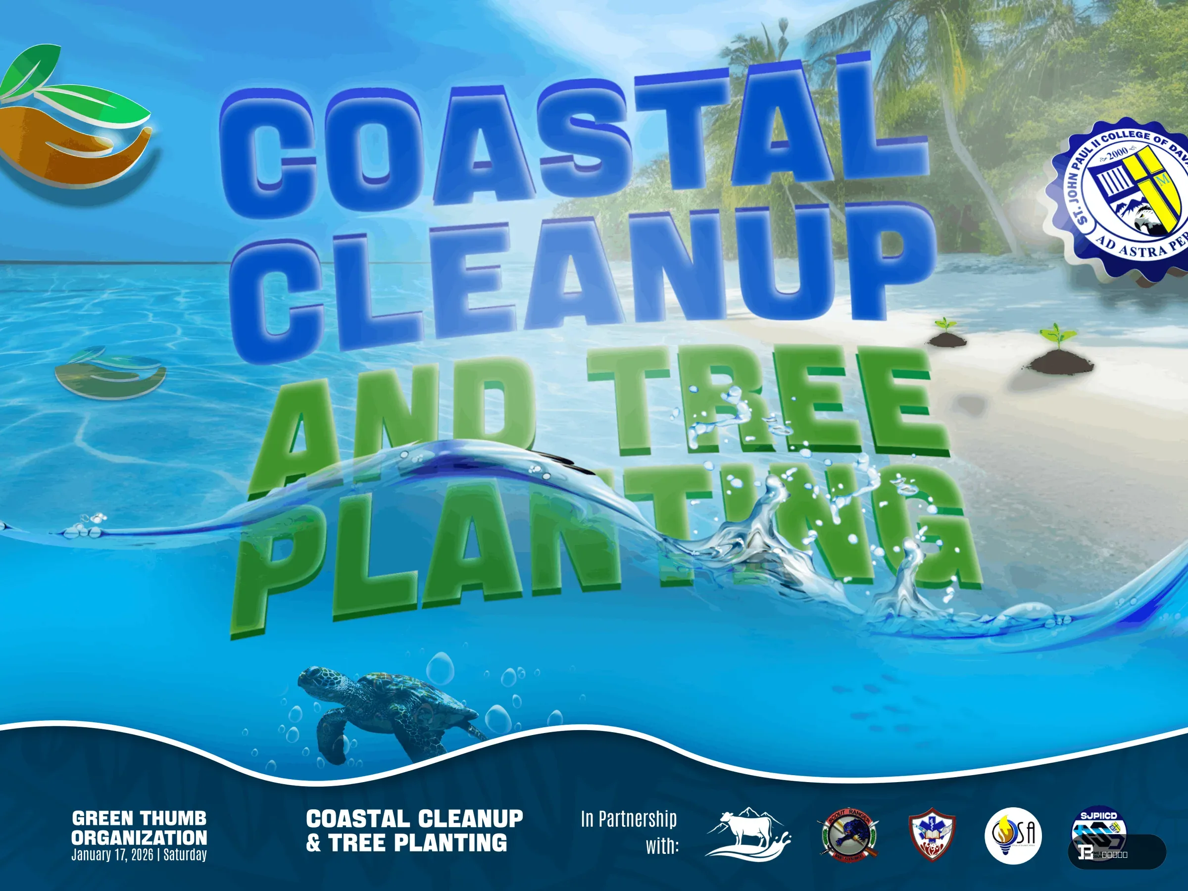 GTO Coastal Clean up Tarpaulin